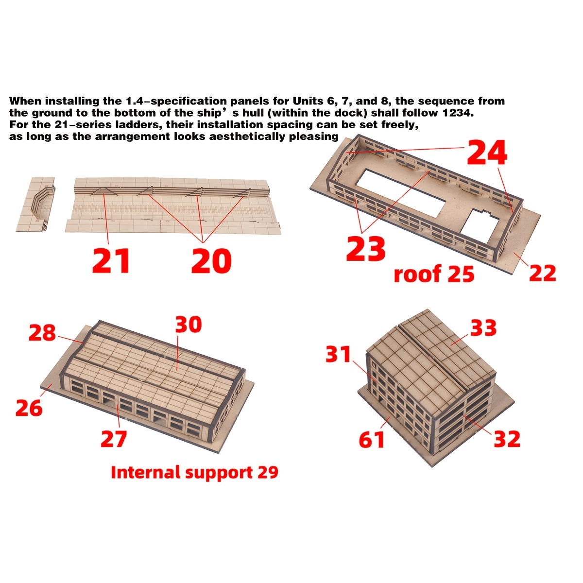 1/700 Scale Model Kit Navy Yard Naval Base Assembly